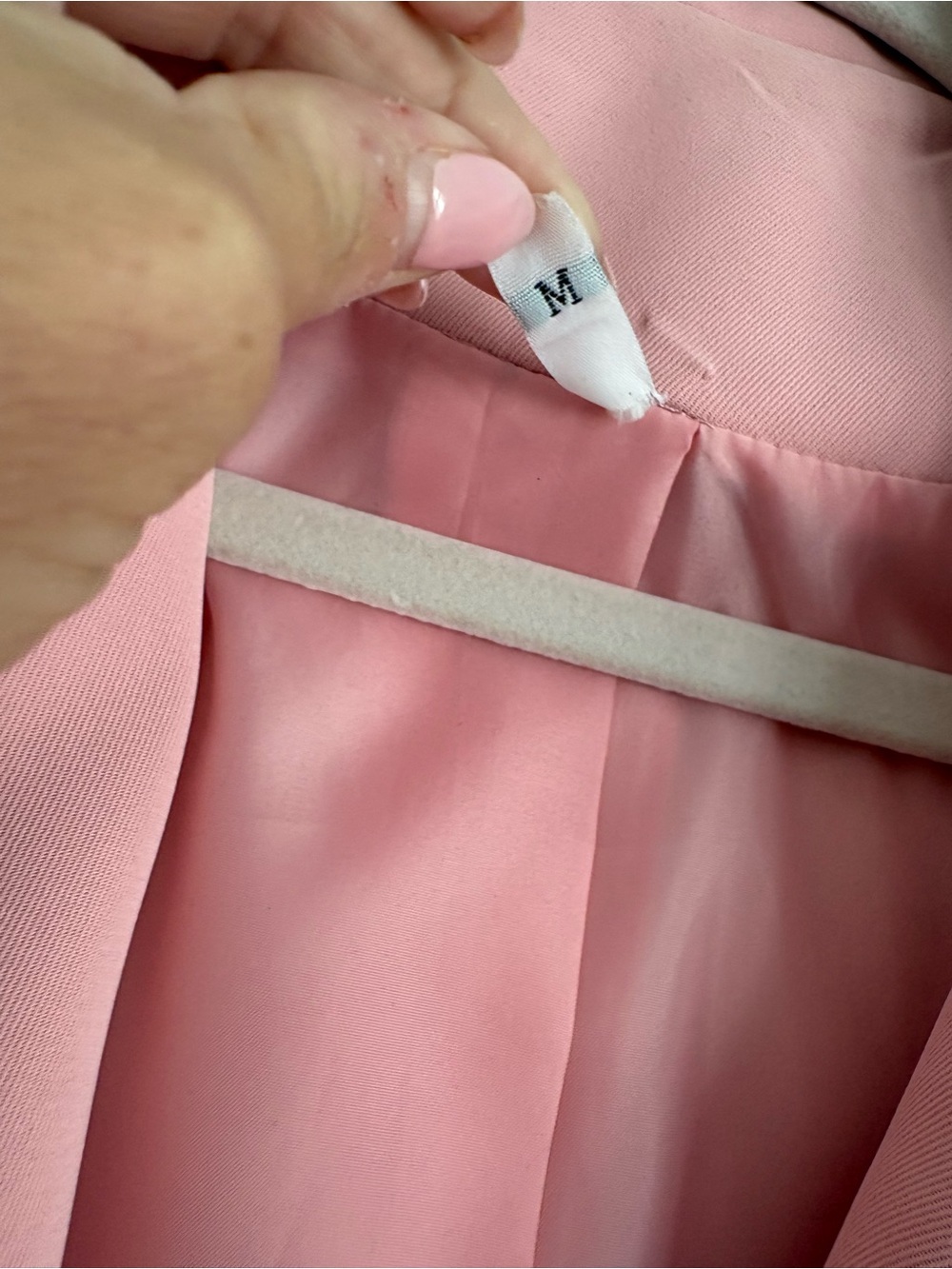 Sleeveless Notched Lapel Blazer Vest - Pink - Picture 2 of 3